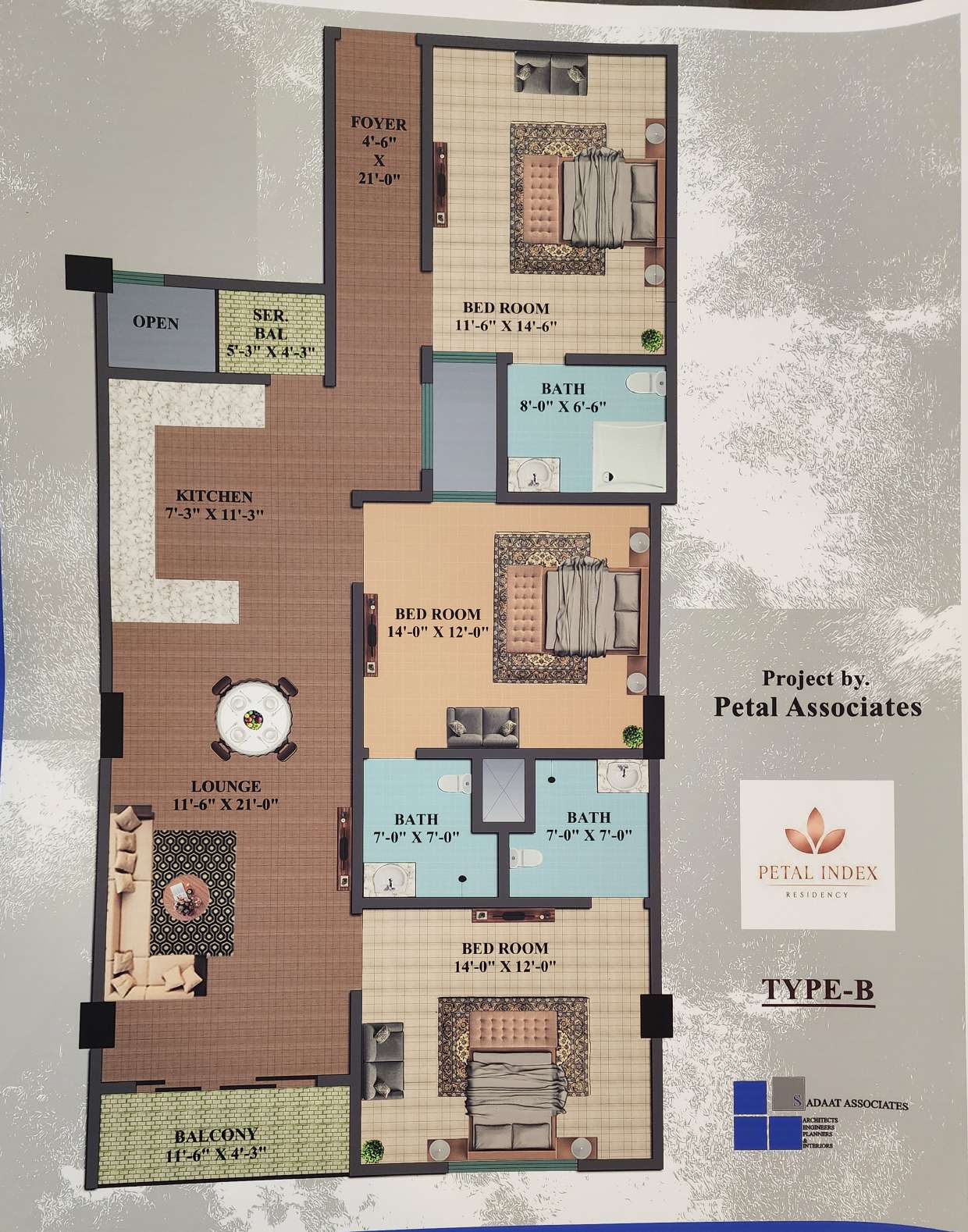 Type B floor plan